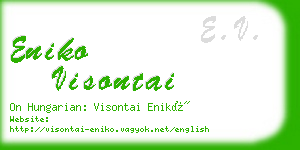 eniko visontai business card